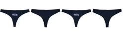 Concepts Sport Women's College Navy Seattle Seahawks Solid Logo Thong